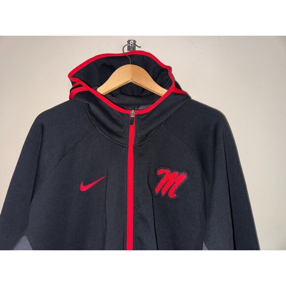 Nike Ole Miss Rebels Basketball Team Issue PE Travel Set Hoodie & Pants Men XL-T - Picture 3 of 16